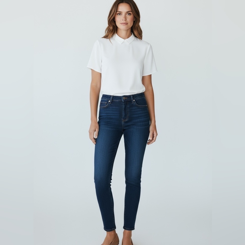 Ann Taylor LOFT Curvy High Waist Skinny Ankle Jeans Women’s 2 / 26 Blue